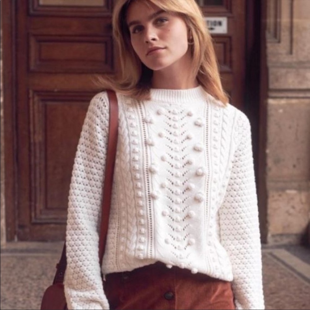 Sezane Rob Sweater in Ecru XS